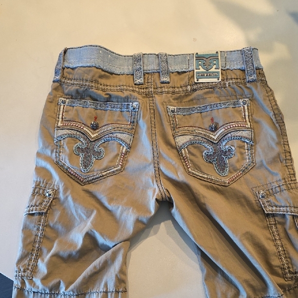 Rock Revival Tan Cargo Shorts - Picture 5 of 5